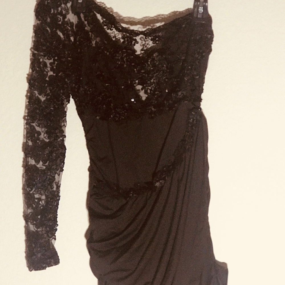 One shoulder sexy dress